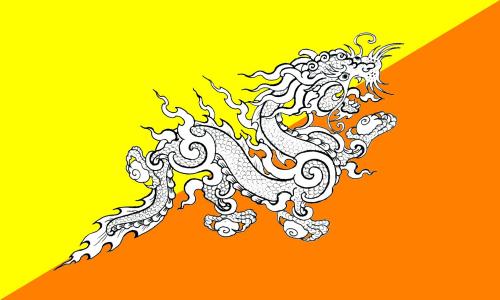 Bhutan's flag